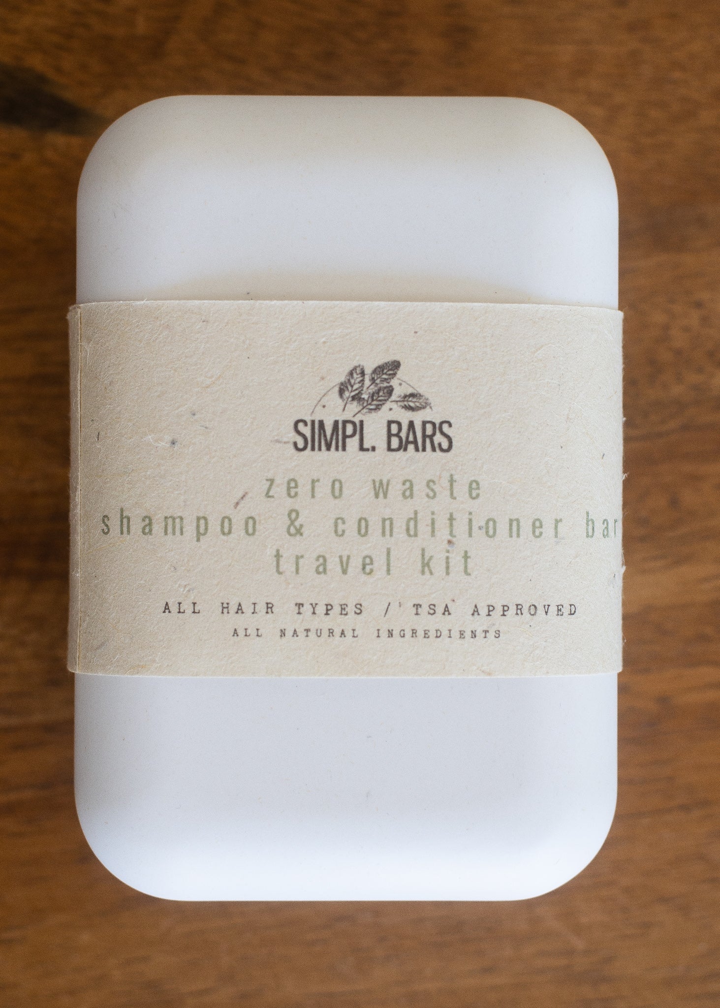 zero waste shampoo and conditioner travel bar kit