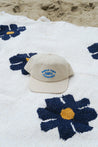Flora Navy Throw
